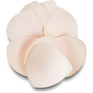 Bra Inserts 4 Pairs Removable Foam Pads for Sports Bras Swimwear Bralettes